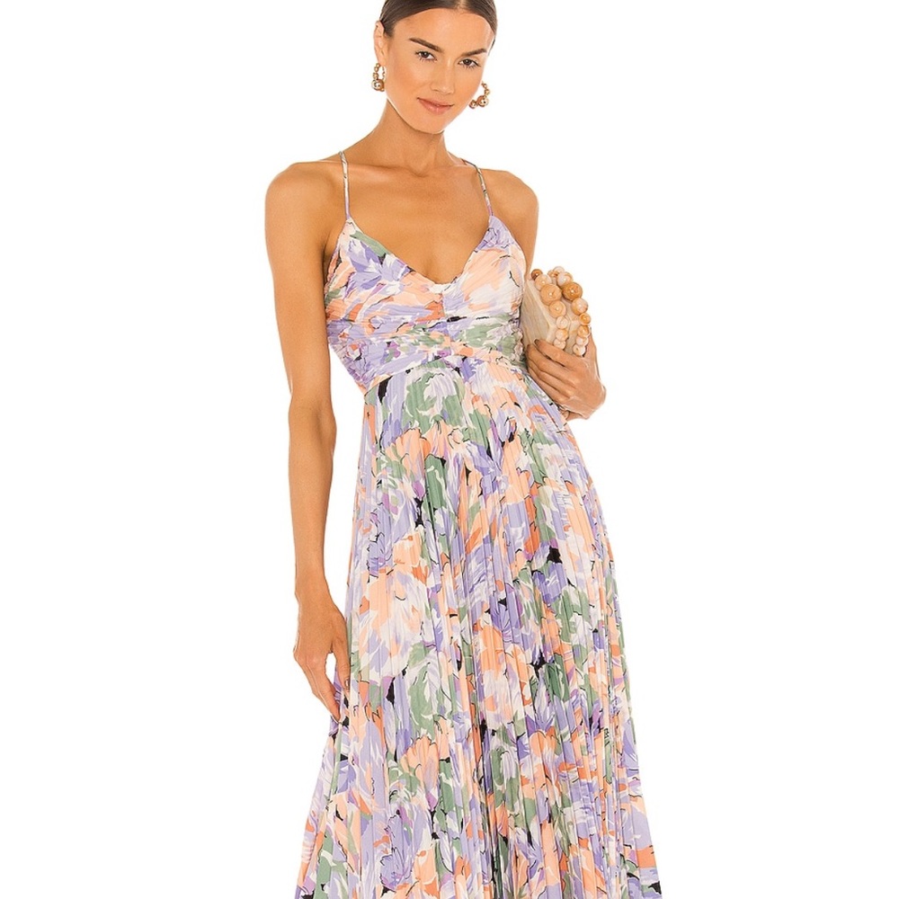 REVOLVE ASTR the Label Blythe Dress in Coral Multi
